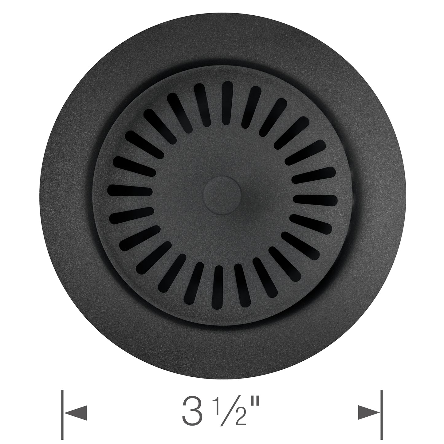 Color-Coordinated Metal Disposal Flange - Anthracite