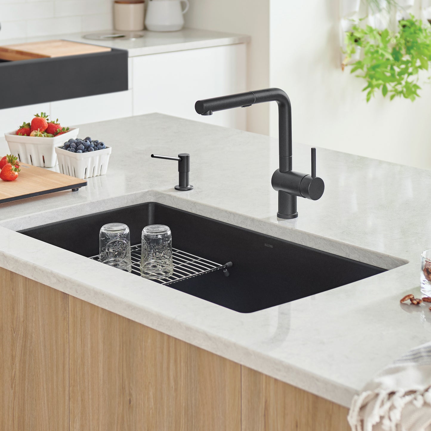 BLANCO Precis SILGRANIT 32" Super Single Undermount Kitchen Sink