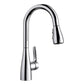 BLANCO Atura Pull-Down Dual-Spray Bar Faucet with high-arc design and chrome finish for kitchen and bar use.