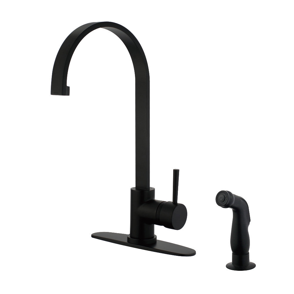 Kingston Brass LS8713DLSP Concord Kitchen Faucet with Side Sprayer
