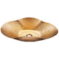 Thompson Cordoba 21" Hammered Antique Satin Gold Wavy Oval Bathroom Sink - KBC-ASG