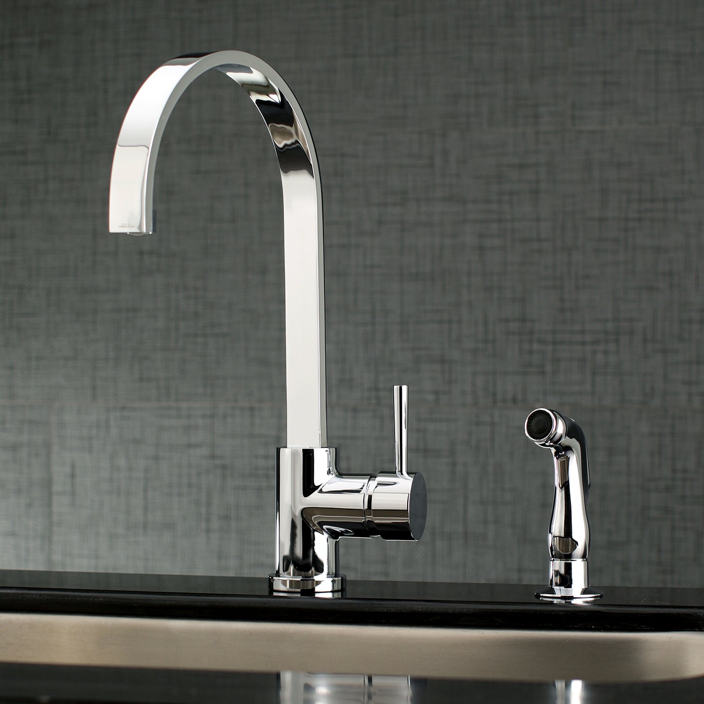 Kingston Brass LS8713DLSP Concord Kitchen Faucet with Side Sprayer