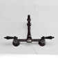 Kingston KS2443PKL Duchess Two-Handle Wall Mount Bridge Kitchen Faucet, Antique Brass