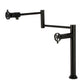 Kingston Brass KS4703RKZ Wendell Deck Mount Pot Filler Faucet with Knurled Handle, Antique Brass