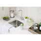 Thompson Tamayo bar and prep sink in hammered stainless steel, 15 5/8 in. x 15 5/8 in., 1S-HSS