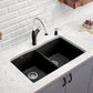 BLANCO Diamond SILGRANIT 32" 50/50 Double Bowl Undermount Kitchen Sink
