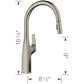 BLANCO Rivana High-Arc Pull-Down Dual-Spray Kitchen Faucet