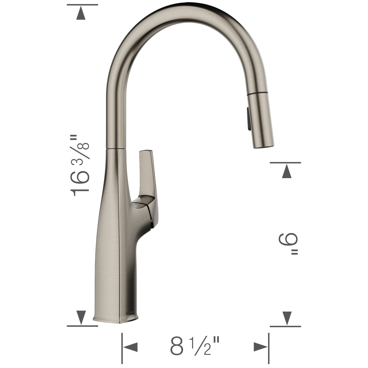 BLANCO Rivana High-Arc Pull-Down Dual-Spray Kitchen Faucet
