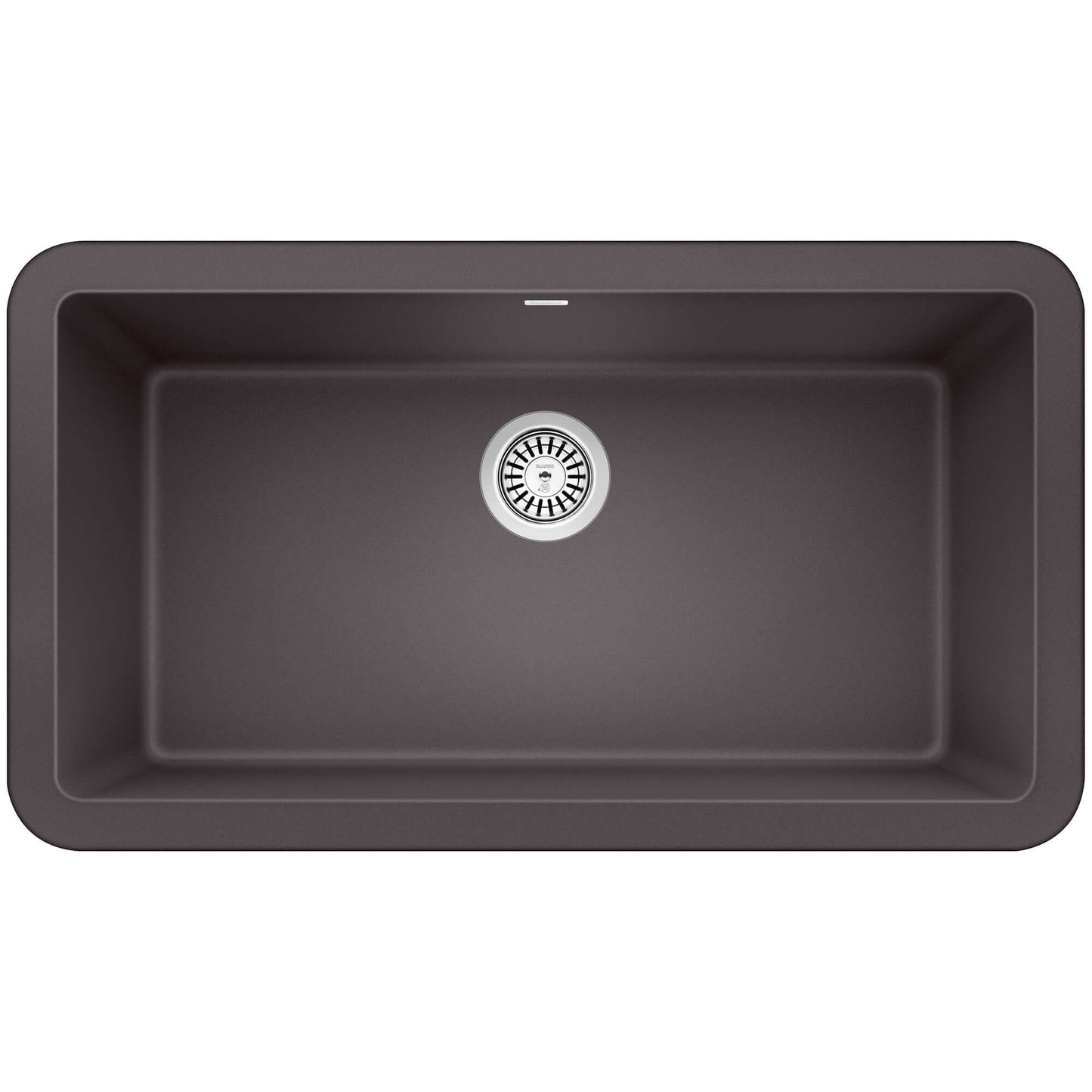 BLANCO Ikon SILGRANIT 33" Single Bowl Apron-Front Farmhouse Sink in a sleek modern design.