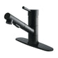 Gourmetier LS84DLAB Concord Single-Handle Pull-Out Kitchen Faucet, Antique Brass in Matte Black finish.