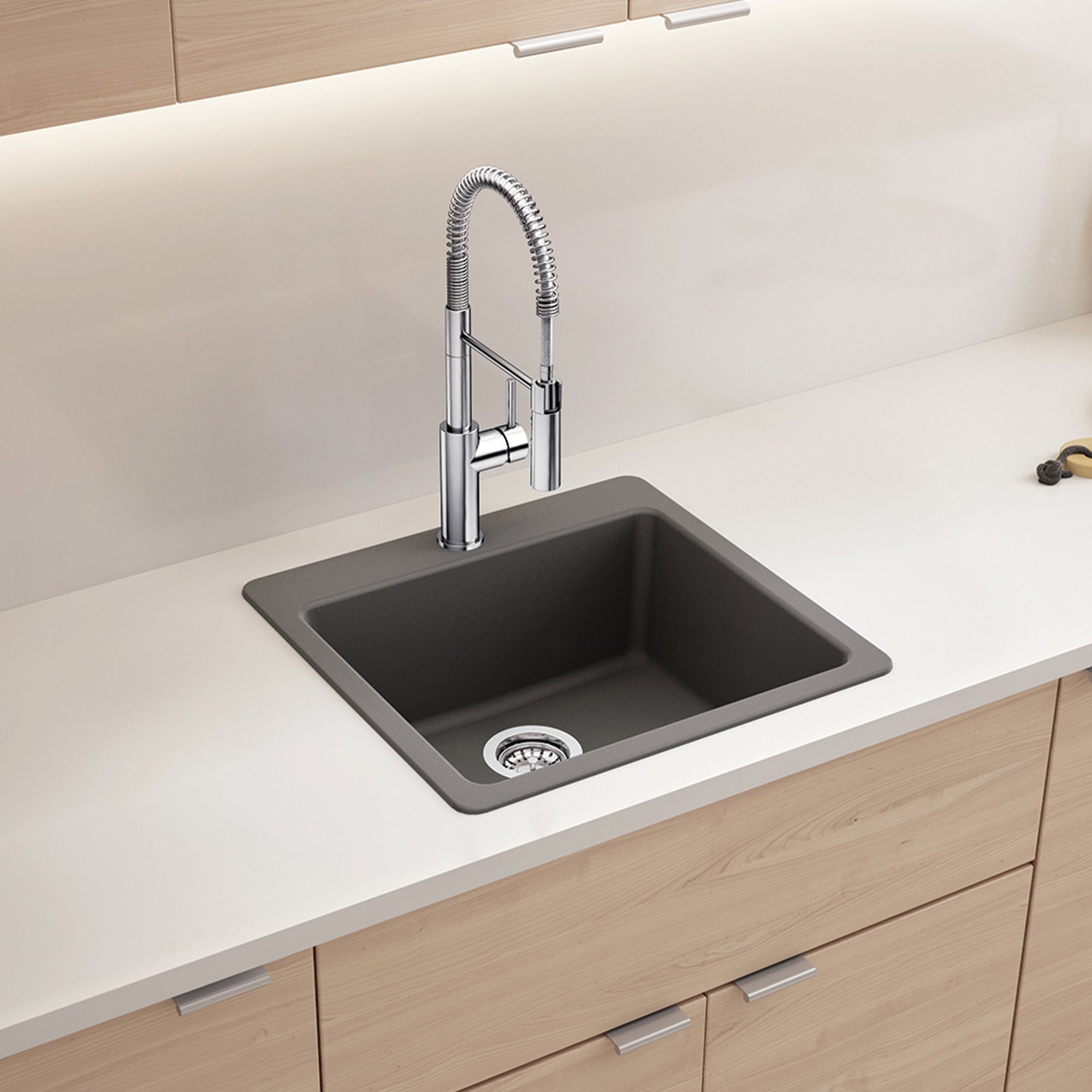 BLANCO Catris Semi-Pro Pull-Down Dual-Spray Kitchen Faucet installed in a modern kitchen sink.