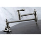 Kingston Brass KS3103BAL Heirloom Wall Mount Pot Filler Faucet, Antique Brass