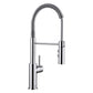 BLANCO Catris Semi-Pro Pull-Down Dual-Spray Kitchen Faucet with spring-coil design and durable brass body.
