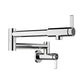 BLANCO Culina II Wall-Mounted Pot Filler with sleek chrome finish for professional kitchen efficiency.