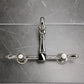 Kingston KS1263BAL Heirloom Two-Handle Wall Mount Bridge Kitchen Faucet, Antique Brass