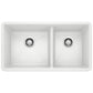 BLANCO Precis SILGRANIT 33" 60/40 Double Bowl Undermount Kitchen Sink