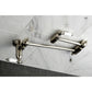 Kingston Brass KS3103PL Restoration Wall Mount Pot Filler Faucet, Antique Brass - elegant design with dual arm features
