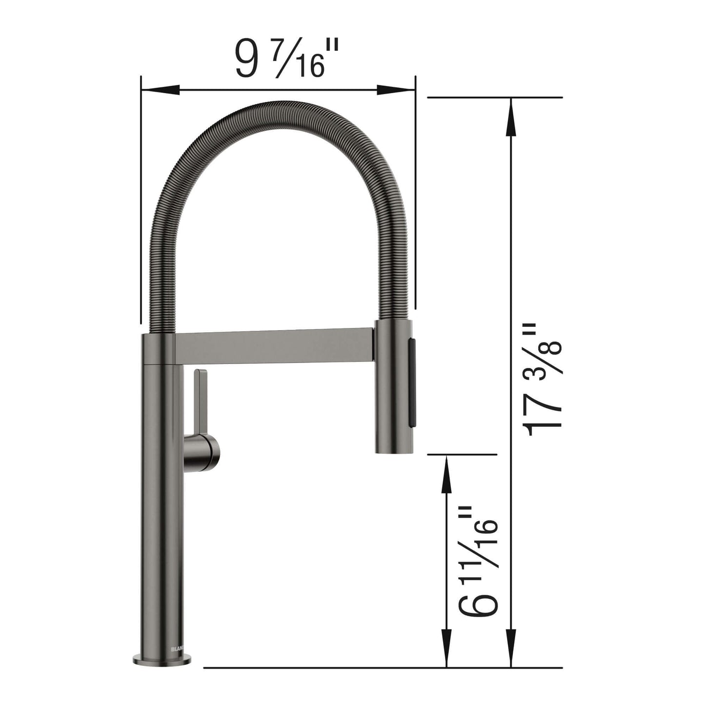 BLANCO Culina Mini II Pull-Down Dual-Spray Kitchen Faucet