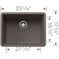 BLANCO PRECIS 24" SILGRANIT Compact Undermount Sink