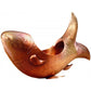 Thompson Patzcuaro 29" Hammered Antique Satin Gold Fish-Shaped Bathroom Sink - BOV-2907ASG