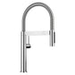 BLANCO Culina Mini II Pull-Down Dual-Spray Kitchen Faucet with sleek, modern design and flexible hose for easy use.