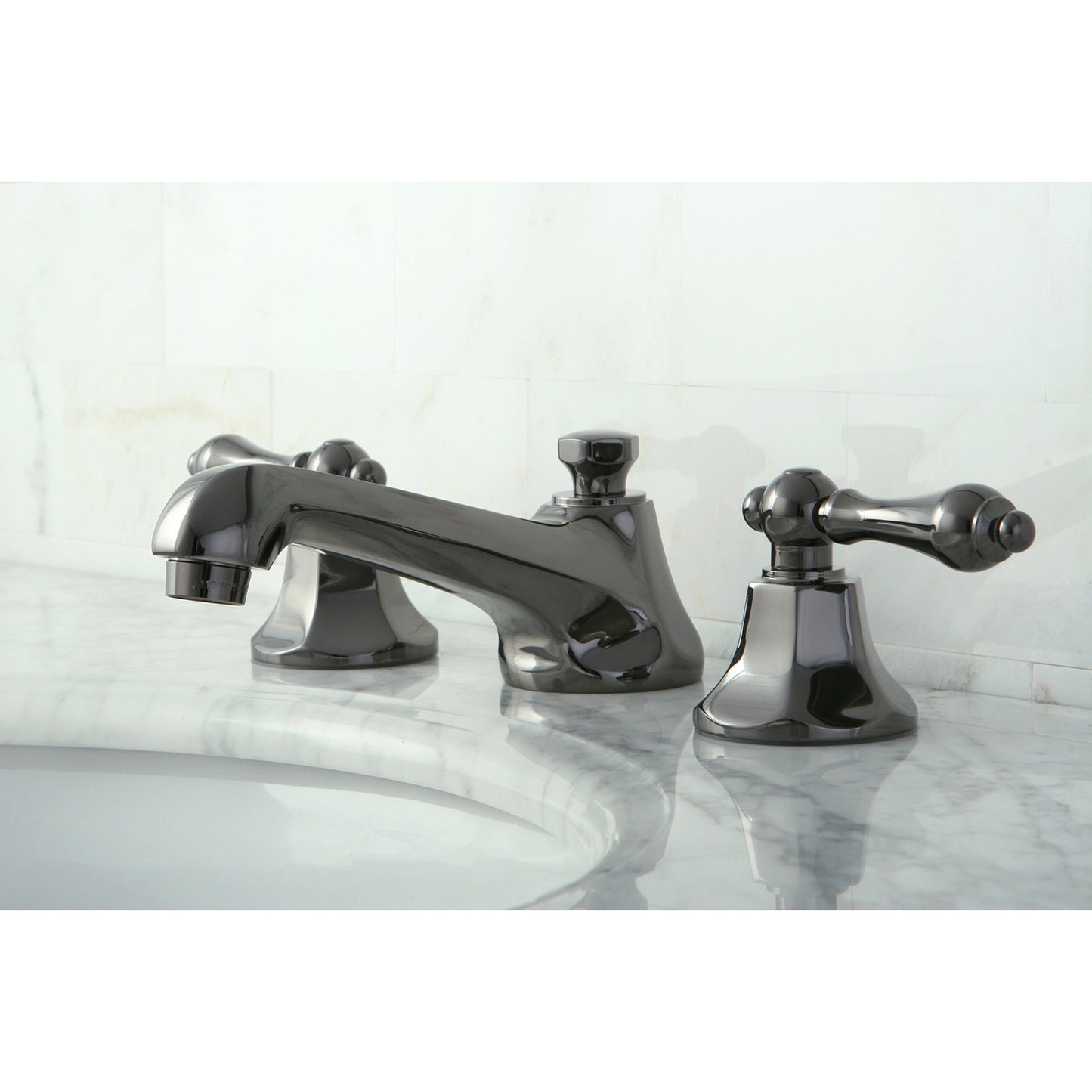 Kingston Brass NS4460AL Water Onyx Widespread Bathroom Faucet