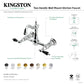 Kingston KS2443PKL Duchess Two-Handle Wall Mount Bridge Kitchen Faucet, Antique Brass - Wall mount installation, solid brass construction.