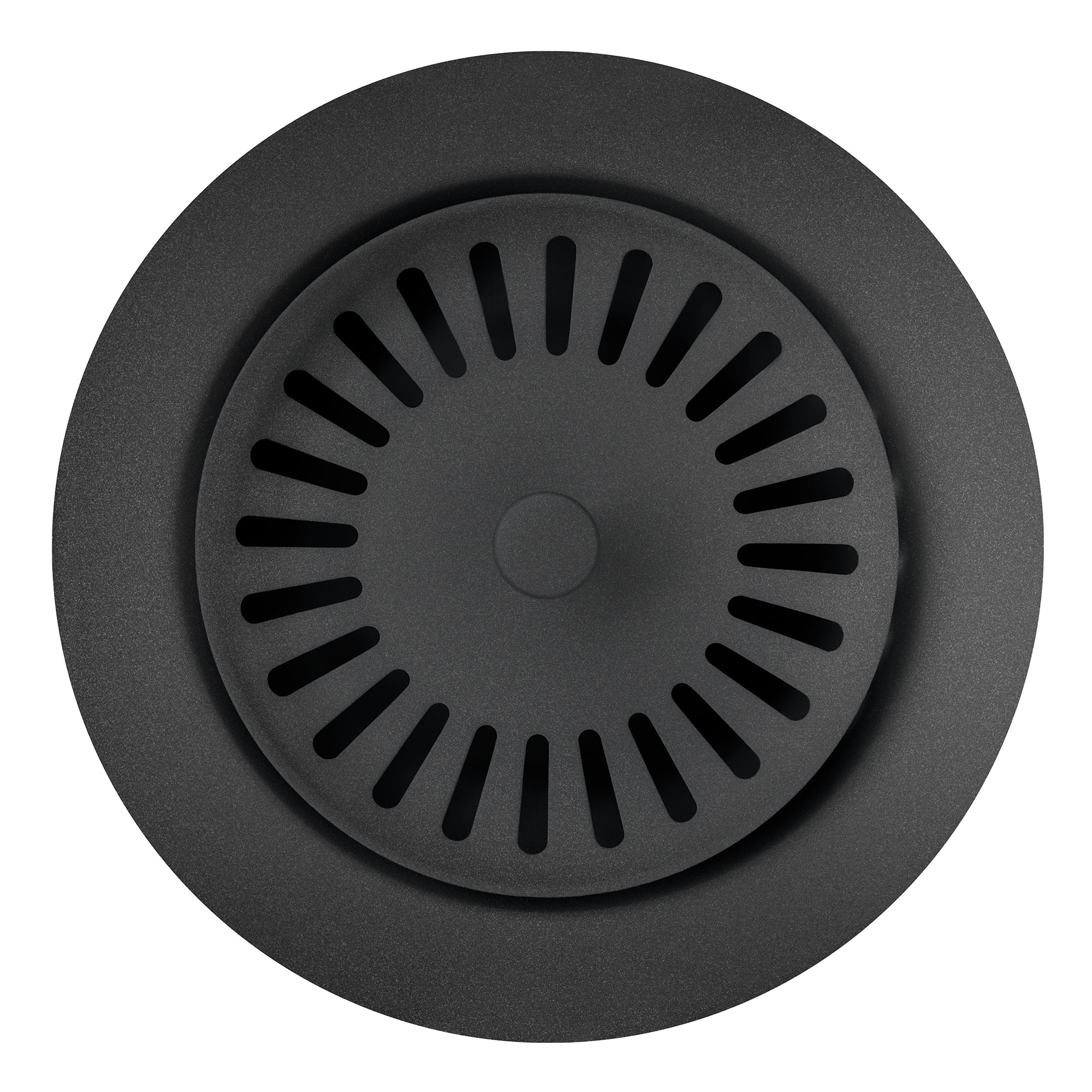 Color-Coordinated Metal Basket Strainer - Anthracite for kitchen sink with open/close design.