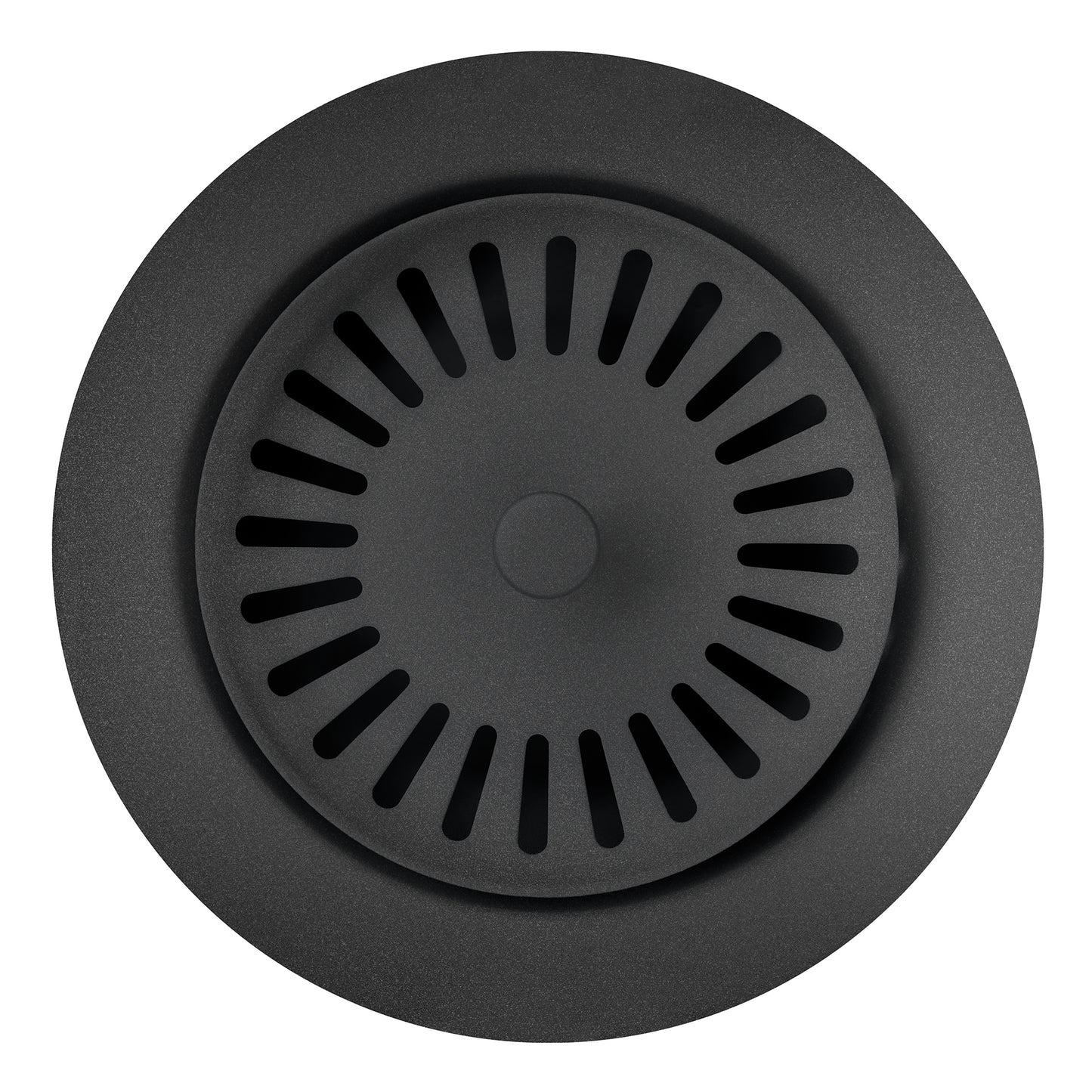 Color-Coordinated Metal Basket Strainer - Anthracite for kitchen sink with open/close design.