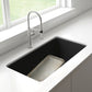BLANCO Precis SILGRANIT 33" 60/40 Reversible Double Bowl Undermount Kitchen Sink with Low Divide