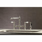 Kingston KS7278PLBS English Country Bridge Kitchen Faucet with Brass Sprayer, Brushed Nickel