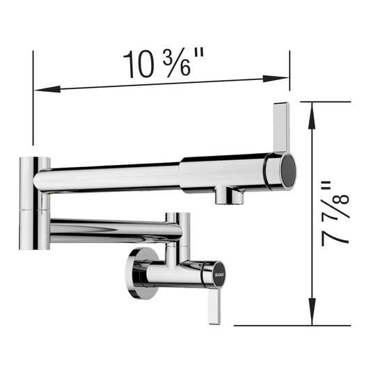 BLANCO Culina II Wall-Mounted Pot Filler