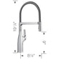BLANCO Rivana Semi-Pro Pull-Down Dual-Spray Kitchen Faucet