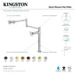 Kingston Brass KS4705BEX Essex Deck Mount Pot Filler Faucet, Oil Rubbed Bronze with dual swing joints and corrosion-resistant finish