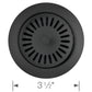 Color-Coordinated Metal Basket Strainer - Anthracite top view, showcasing practical design and size of 3½ inches.