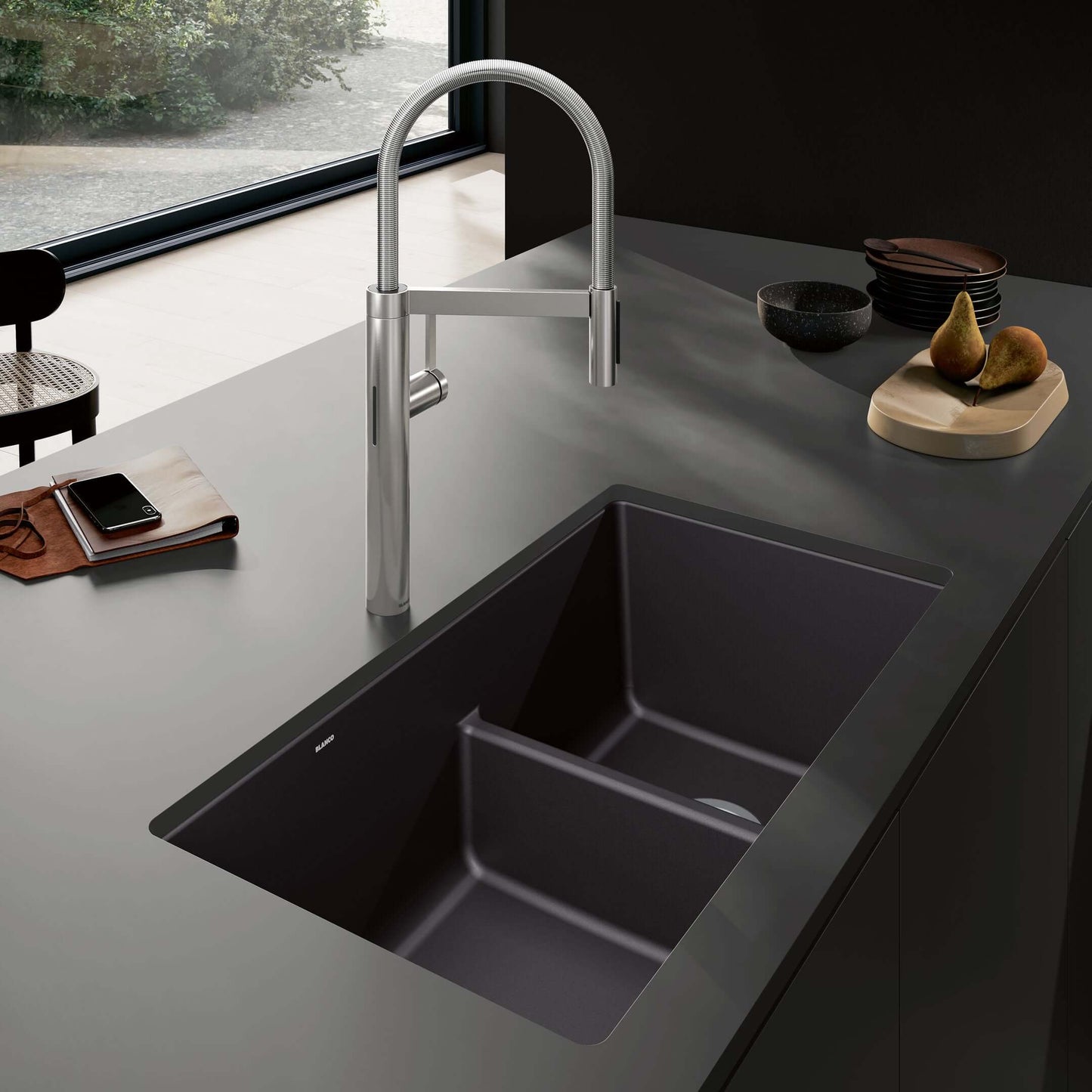 BLANCO Culina II Pull-Down Dual-Spray Touchless Sensor Kitchen Faucet