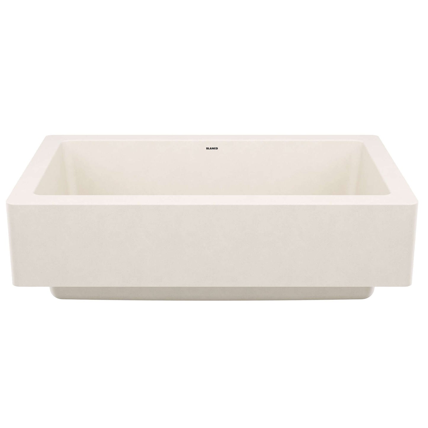 BLANCO VINTERA 30" SILGRANIT Single Bowl Farmhouse Sink in Soft White with contemporary farmhouse design