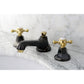 Kingston Brass NS4460BX Water Onyx Widespread Bathroom Faucet