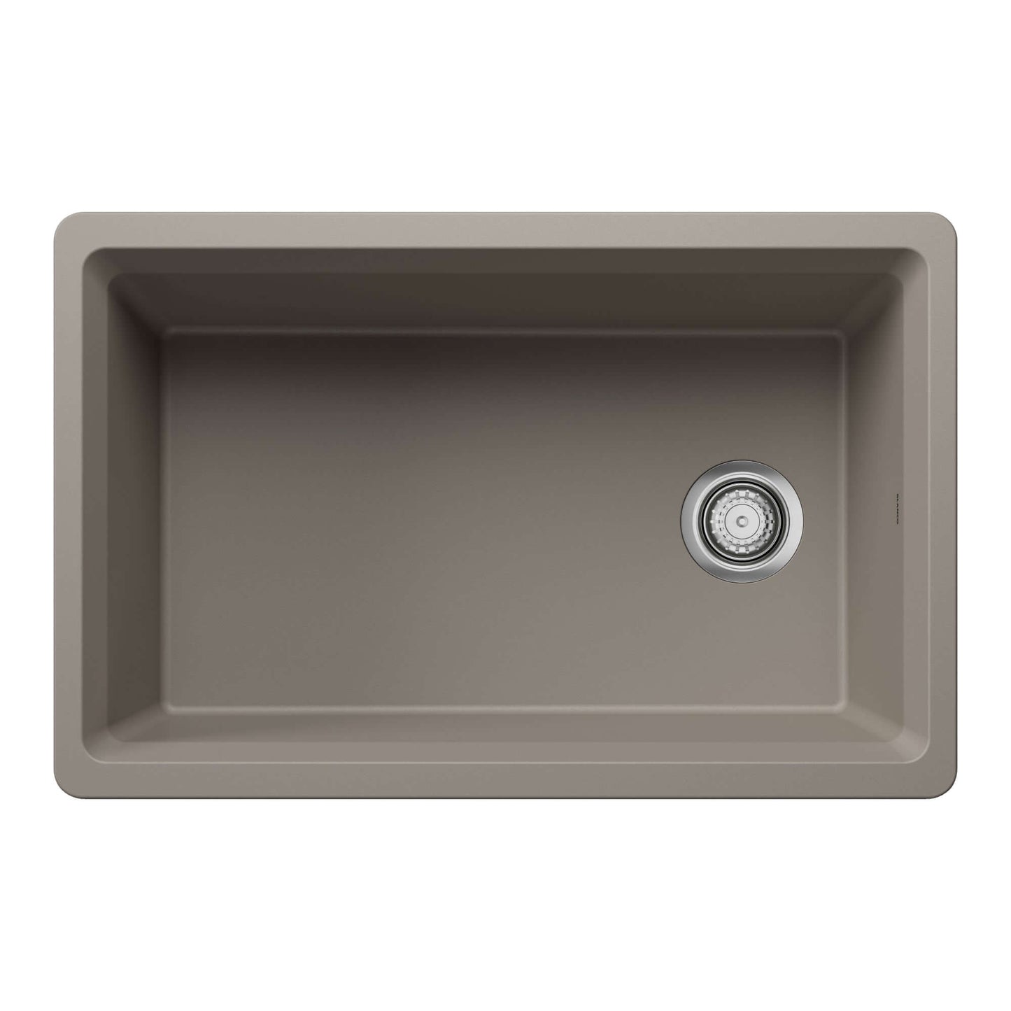 BLANCO Inteos SILGRANIT 30" Single Bowl Reversible Undermount Workstation Kitchen Sink in a modern design.