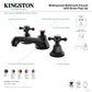 Kingston Brass NS4460BX Water Onyx Widespread Bathroom Faucet