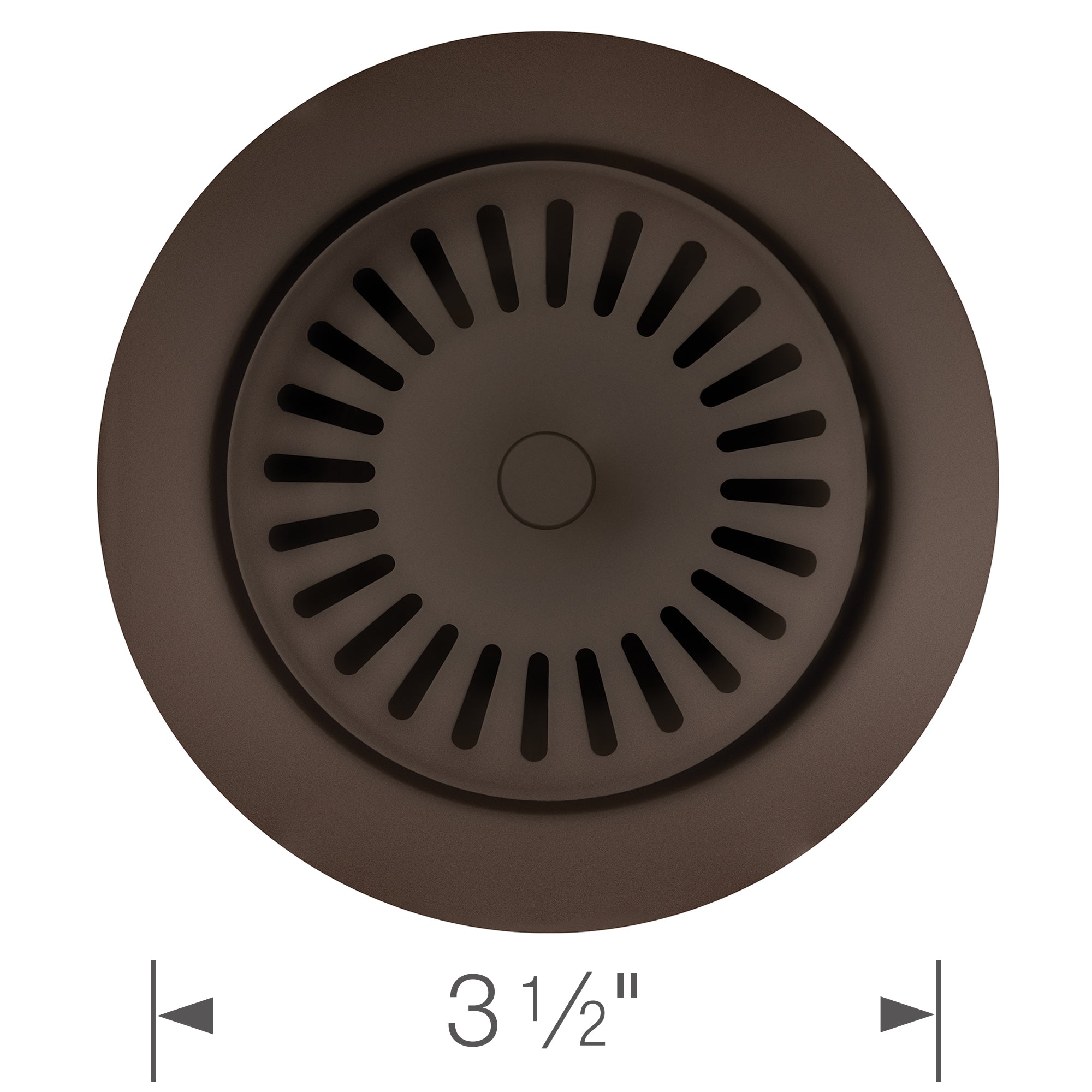 Color-Coordinated Metal Basket Strainer - Anthracite from above, highlighting its functional design and seamless integration.