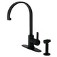 Kingston Brass LS8713CTLBS Continental Kitchen Faucet with Brass Side Sprayer