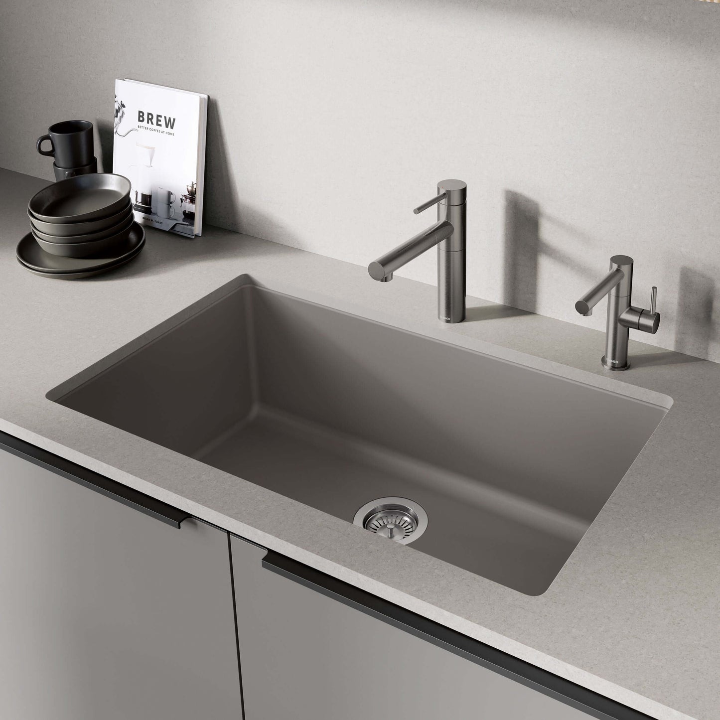 BLANCO Alta II Low Arc Pull-Out Dual-Spray Kitchen Faucet