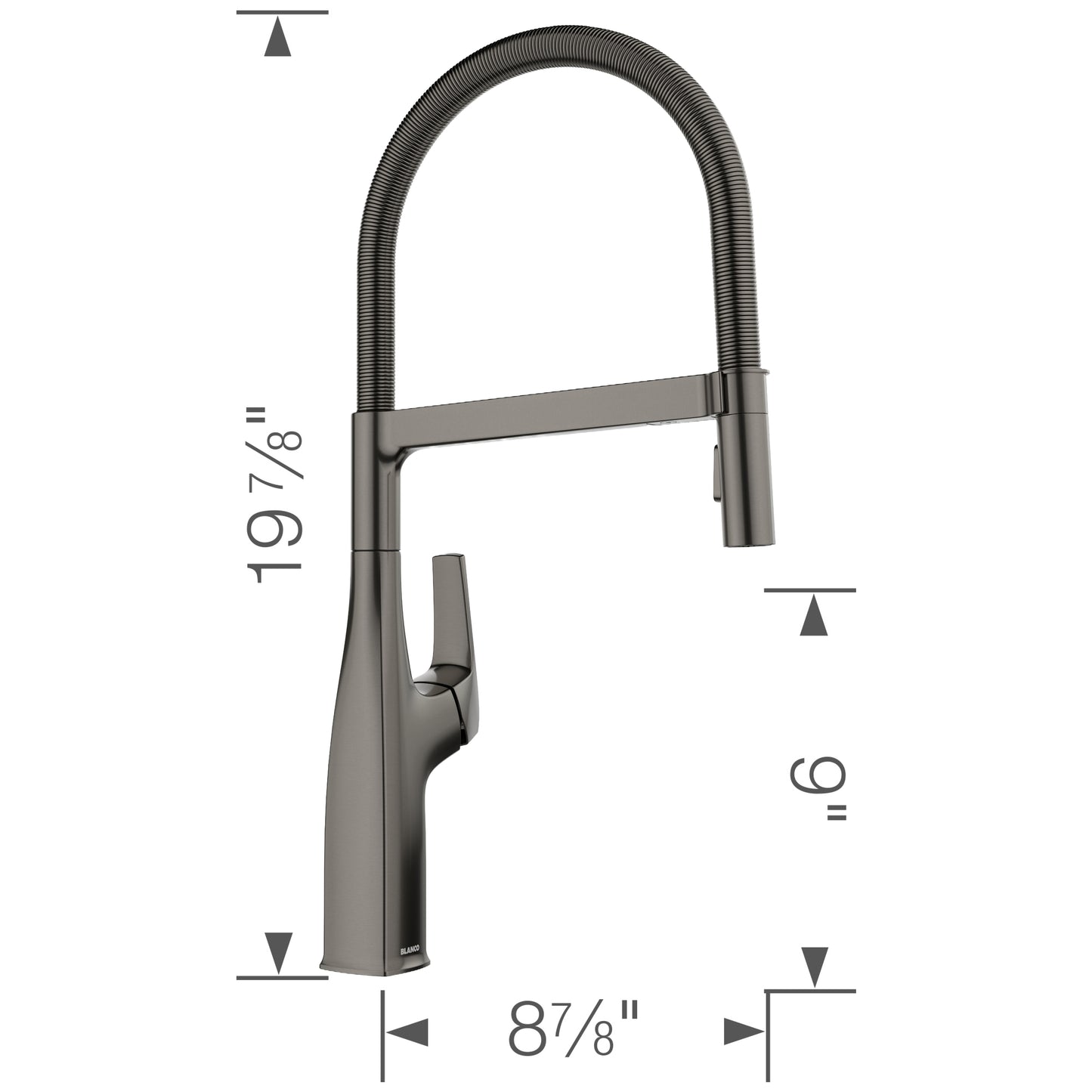 BLANCO Rivana Semi-Pro Pull-Down Dual-Spray Kitchen Faucet