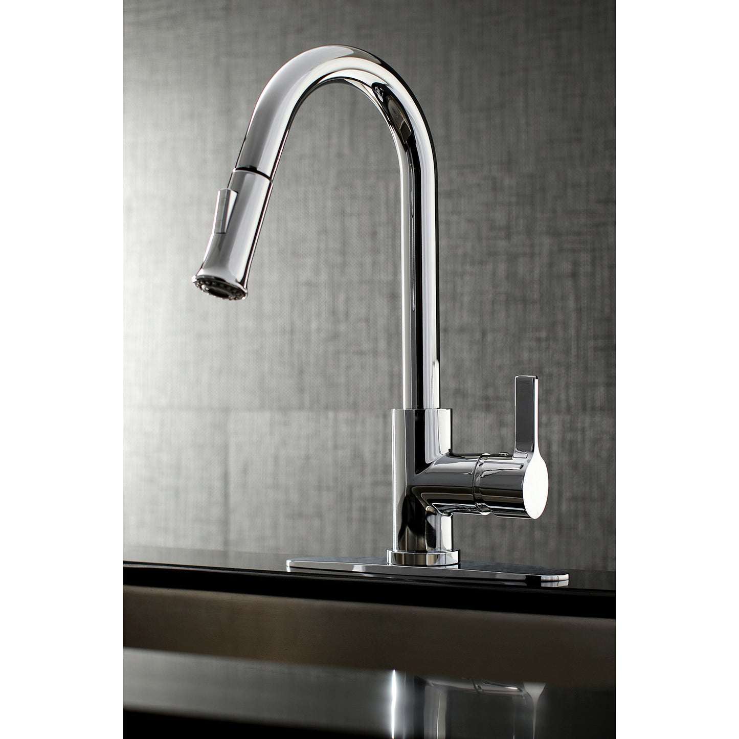 Kingston Brass LS8688CTL Continental Pull-Down Kitchen Faucet