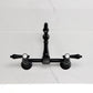 Kingston KS2443BAL Heirloom Two-Handle Wall Mount Bridge Kitchen Faucet, Antique Brass on countertop