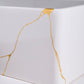 Thompson Kintsugi 30" Matte White Fireclay Farmhouse Sink with Gold Detailing - KSA-KINT-GOLD - view 5