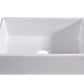 Thompson Kintsugi 30" Matte White Fireclay Farmhouse Sink with Gold Detailing - KSA-KINT-GOLD - view 2
