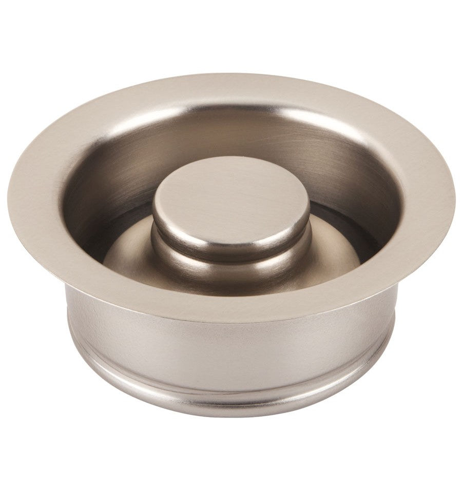Thompson Traders brushed nickel 3.5" disposal flange and stopper TDD35-BRN