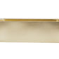 Thompson Quiroga smooth semi-satin brass farmhouse kitchen sink KSA-3322SSB, front view of the apron